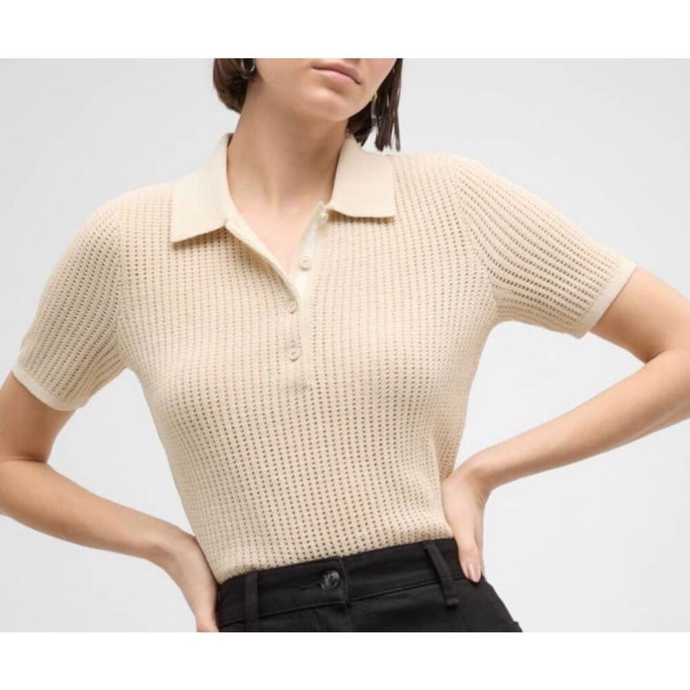 Rag & Bone Turtle Dove Viola Polo Top S
